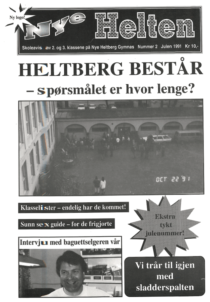 Bilde av Heltberg Skoleavis 1991